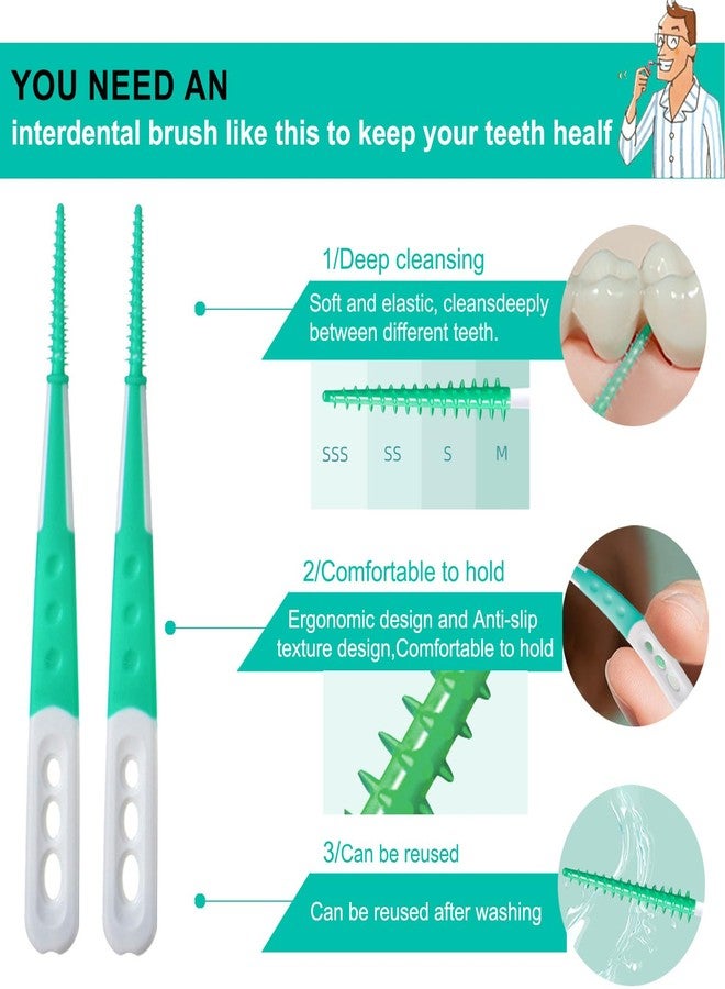 AxiyanX Dental Floss Picks Comfort Soft,Disposable Interdental Brushes for Teeth Cleaning Tools,Easy to Use Dental Picks with Convenient Carry Case (60PCS-Park of 1) - Image 3