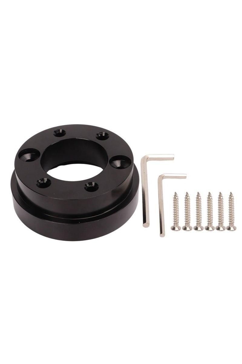 black 70mm Steering Wheel Adapter Plate Aluminium Alloy for Logitech G29 G920 13inch 14inch Steering
