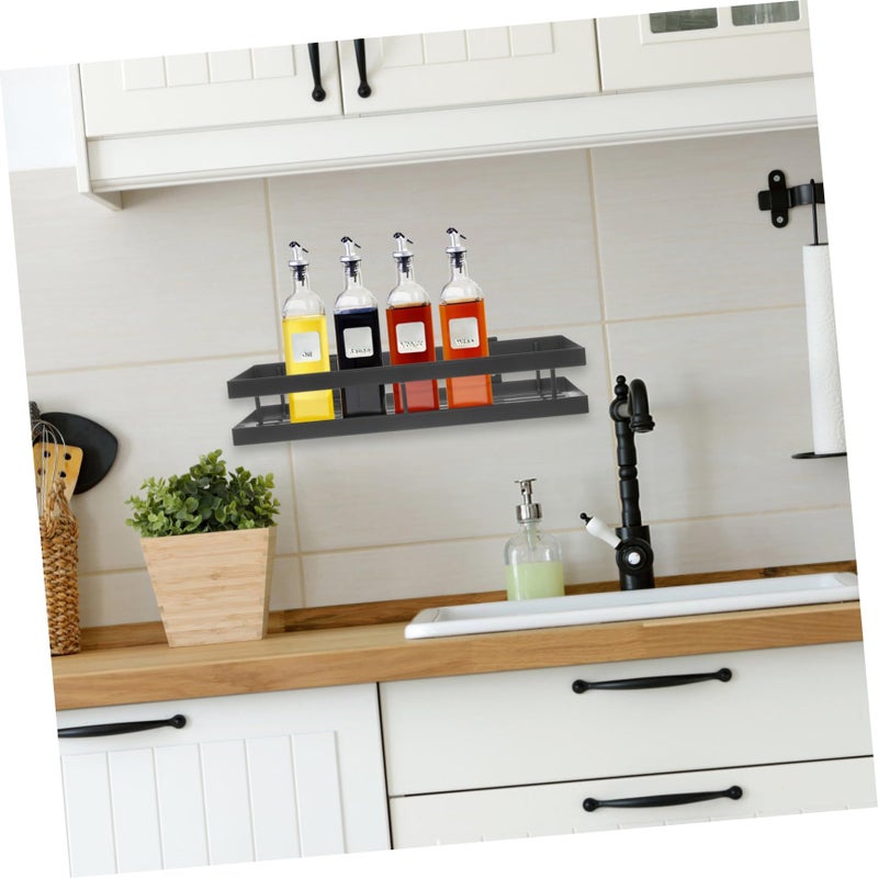 Self Adhesive Iron Sponge Holder Wall Mount Kitchen Bathroom Storage Rack Space Saver - Image 5