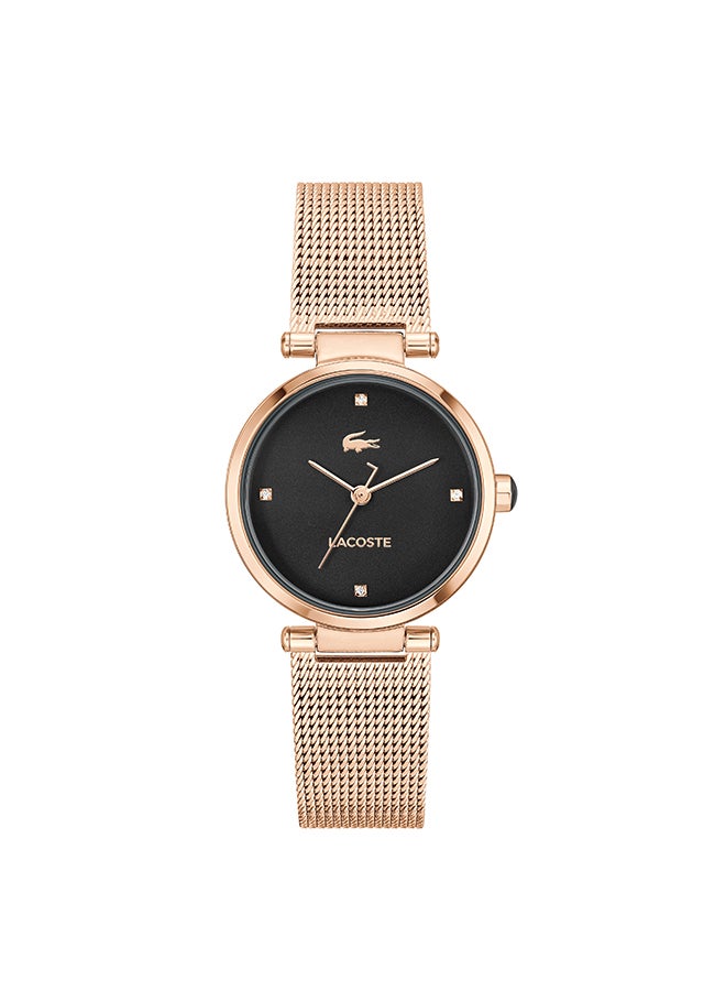LACOSTE ROUND ANALOG WOMEN'S BLACK CASE WATCH - 2001425 - Image 1