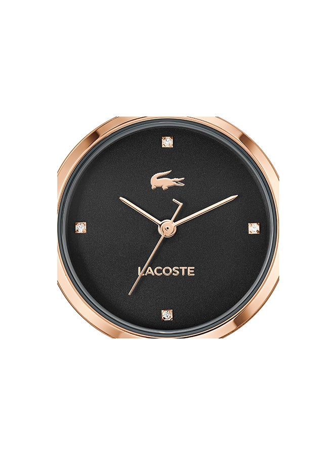 LACOSTE ROUND ANALOG WOMEN'S BLACK CASE WATCH - 2001425 - Image 4