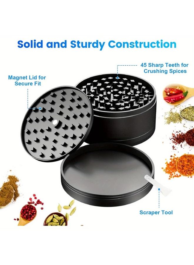 Large 3 Inch Spice Grinder Perfect Gift For Family And Festivals Color A - Image 3