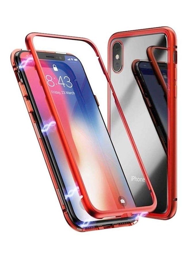 Raxoom Protective Case Cover For Apple iPhone X/XS Red/Clear