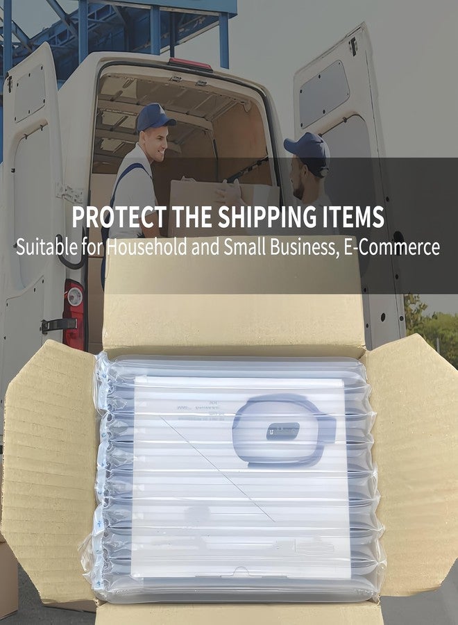 Hijelyn Large Bubble Cushioning Wrap for Packing 13.7inch*100feet, Inflatable Big Air Pillows for Shipping & Heavy Duty Moving Supplies Recyclable Packing Material for Fragile Items Shipping Supplies - Image 2