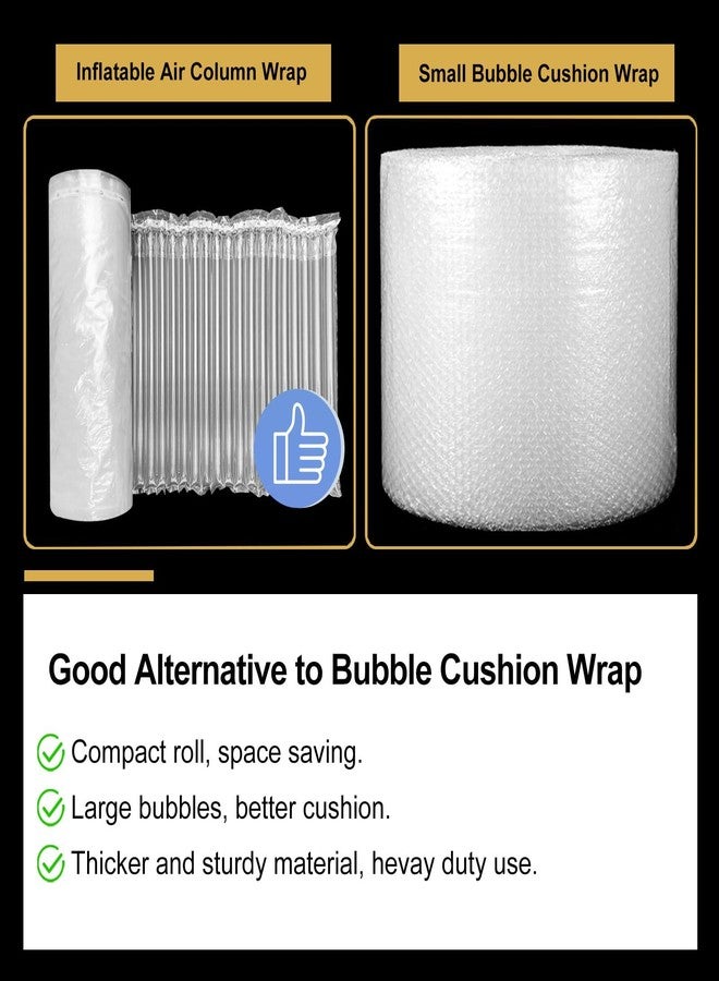 Hijelyn Large Bubble Cushioning Wrap for Packing 13.7inch*100feet, Inflatable Big Air Pillows for Shipping & Heavy Duty Moving Supplies Recyclable Packing Material for Fragile Items Shipping Supplies - Image 3