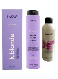 k.blonde cream with oxygen 6v with shampoo