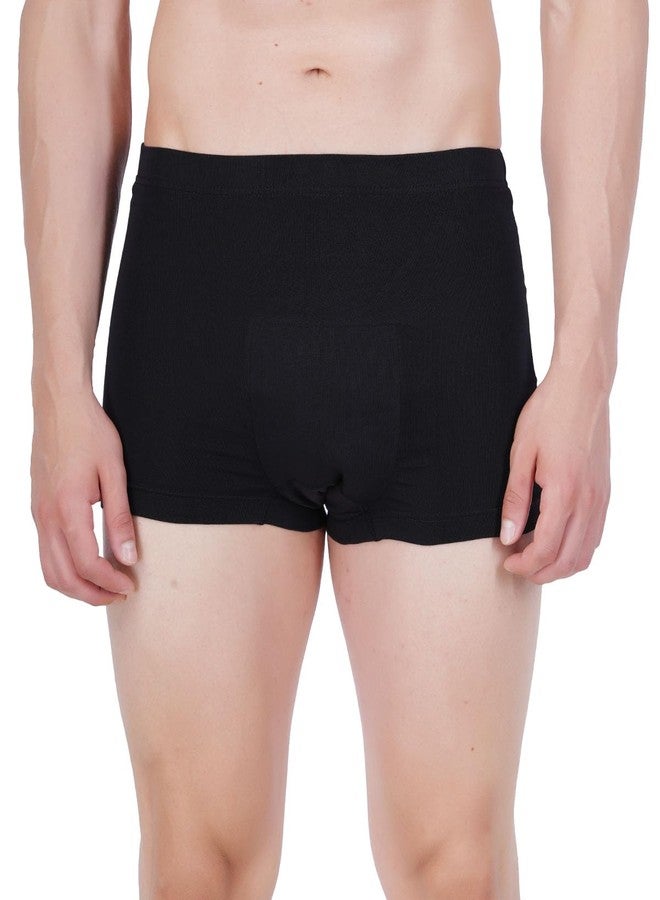Wemyc Adult Male Incontinence Underwear-Trunk Style-Bladder Control Briefs Washable And Reusable Urinary Brief For Men Cotton With Front Absorption Area(M) - Image 1