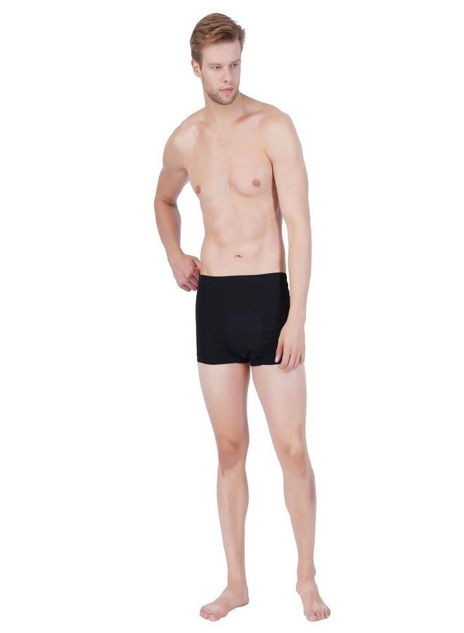 Wemyc Adult Male Incontinence Underwear-Trunk Style-Bladder Control Briefs Washable And Reusable Urinary Brief For Men Cotton With Front Absorption Area(M) - Image 4