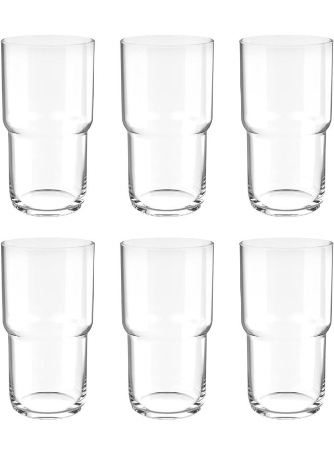 Ocean كأس مشروبات طويل مودولار من أوشن، 630 مل، مجموعة من 6، B24522، كأس موكتيل، كأس هايبول، كأس طويل، كأس مشروبات، كأس ماء، كأس عصير - Image 1