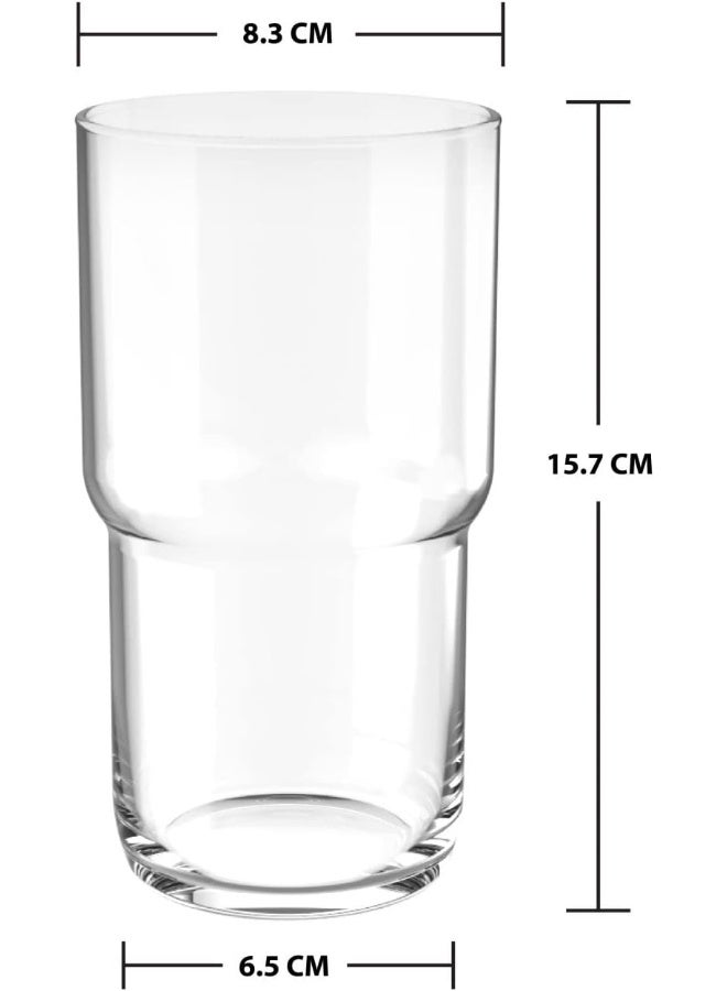 Ocean كأس مشروبات طويل مودولار من أوشن، 630 مل، مجموعة من 6، B24522، كأس موكتيل، كأس هايبول، كأس طويل، كأس مشروبات، كأس ماء، كأس عصير - Image 5