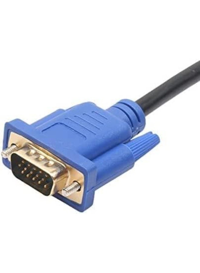 كابل HDMI إلى VGA بطول 1.5 متر، 1080P، محول فيديو ذكر HDMI إلى ذكر VGA للكمبيوتر والشاشات وأجهزة العرض - Image 4
