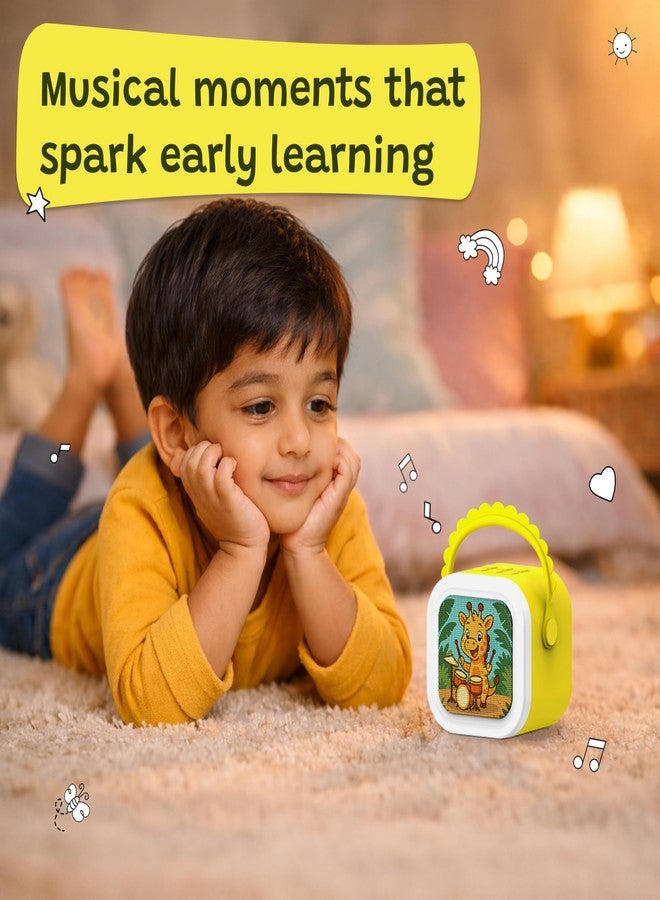 WonderBuddy StoryBox Mini, 200+ Stories & Rhymes Preloaded, Educational Toy, RGB Lights, Kids Bluetooth Speaker, Musical Toys, Birthday Gift & Toys for 2+ Year Old Boy & Girl - Giraffe Without Mic - Image 4