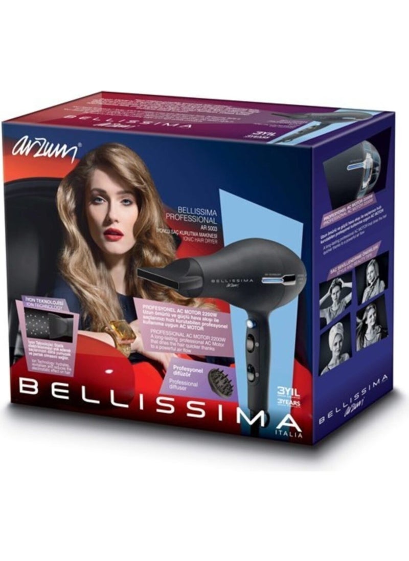 Arzum AR5003 Bellissima Professional Ion AC 2200 Watt Hair Dryer  - Image 2
