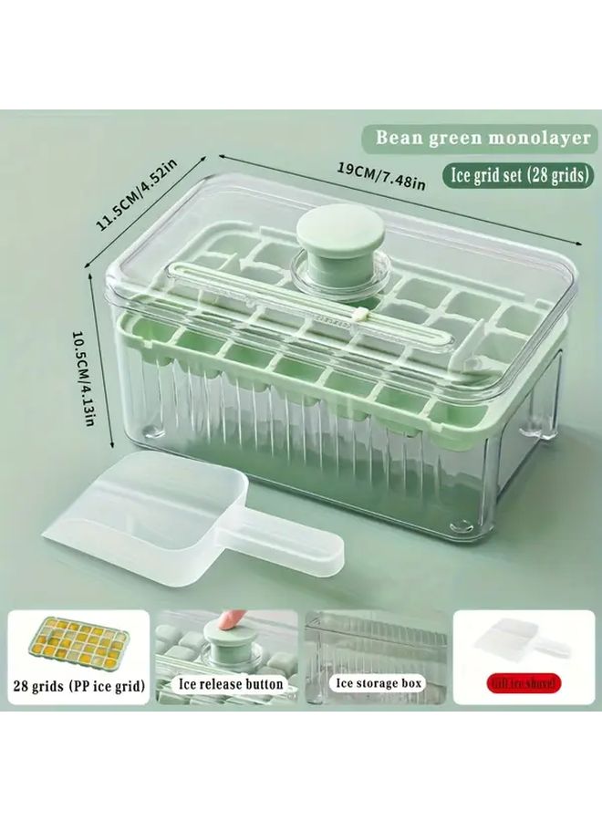 Green 28 Compartment Quick Freeze Tray Durable PET Plastic for Beer and Fruit Infusions - Image 4