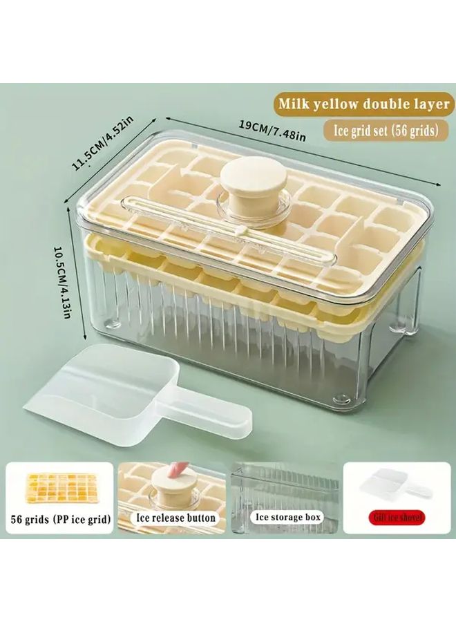 Green 28 Compartment Quick Freeze Tray Durable PET Plastic for Beer and Fruit Infusions - Image 3