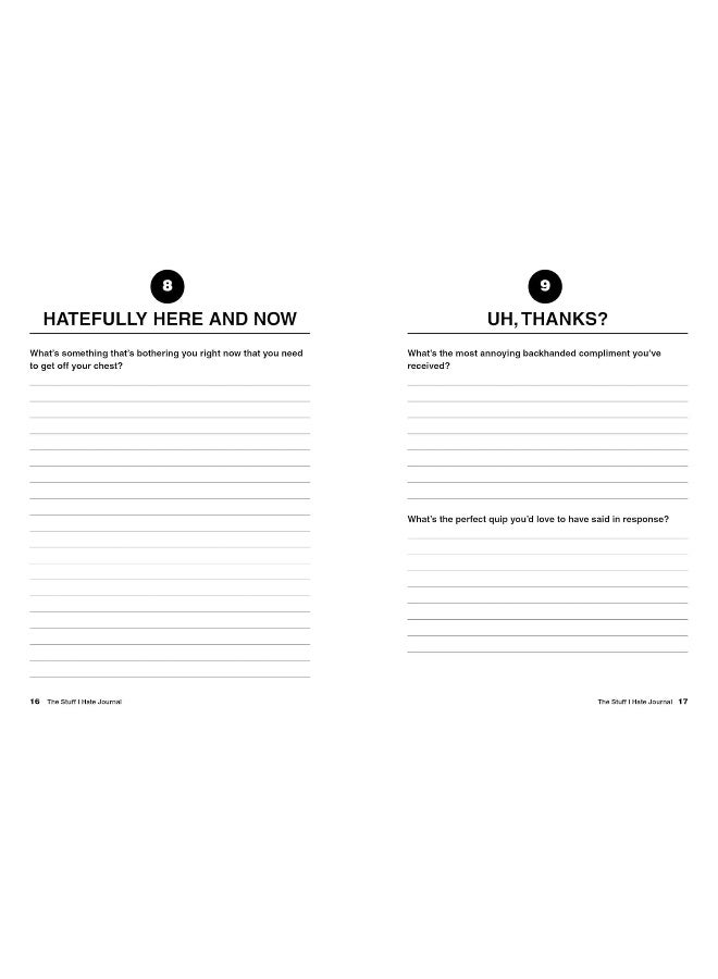 The Stuff I Hate Journal: Trends I Hate. Foods I Loathe. People Who Annoy Me. And Everything Else That's the Absolute Worst. - Image 1