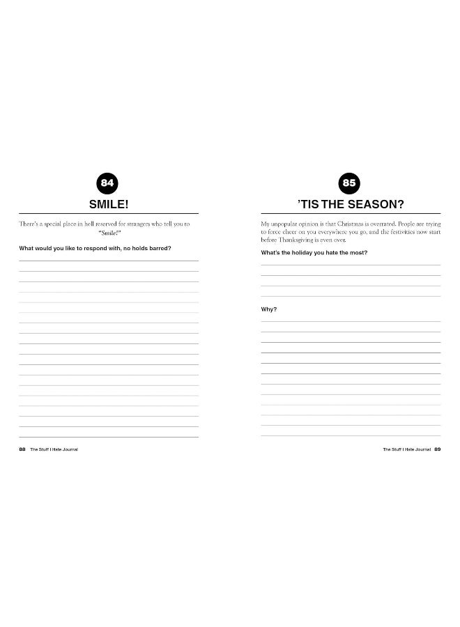 The Stuff I Hate Journal: Trends I Hate. Foods I Loathe. People Who Annoy Me. And Everything Else That's the Absolute Worst. - Image 2