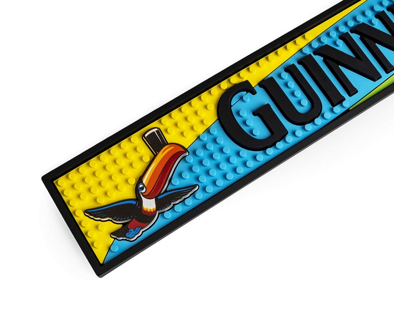 Guinness Toucan Colorful PVC Bar Mat | Guinness Official Merchandise No Spillage Bar Mat - Image 1