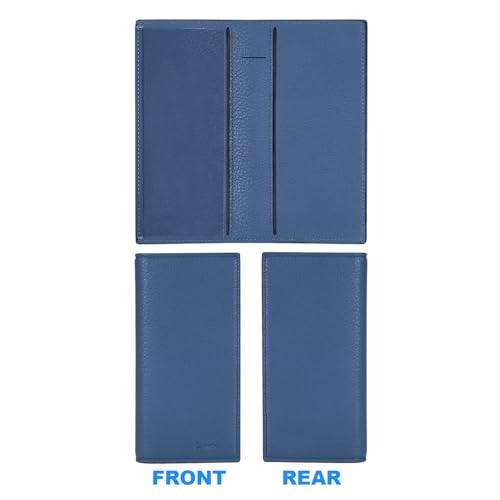 CASMONAL Premium Leather Checkbook Cover for Men and Women Checkbook Holder Wallet RFID Blocking - Image 5