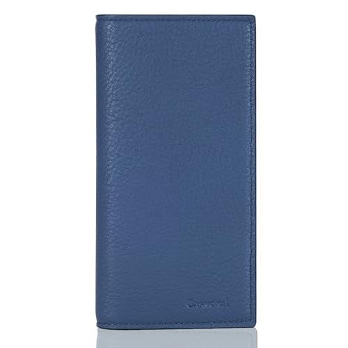 CASMONAL Premium Leather Checkbook Cover for Men and Women Checkbook Holder Wallet RFID Blocking - Image 1