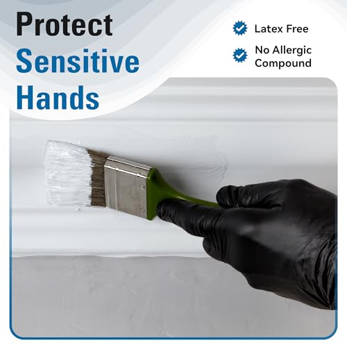 SWIFTLITE Disposable Nitrile Gloves Black, Food Safe Rubber Gloves Latex-Free Powder-Free for Cooking Food Prep Kitchen Clean (Small, 100) - Image 5