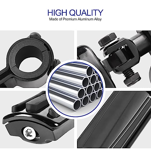 Hutexico Motorcycle Highway Pegs, Crash Bar Highway Foot Pegs Footrest For Harley Touring Electra Street Glide Road King Sportster Kawasaki 1"(25mm), 1 1/4" (32mm), 1 1/3" (34mm) Engine Guard (Black 1) - Image 4