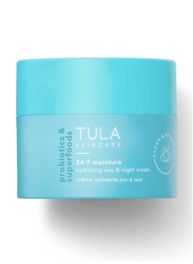 TULA Skin Care 24-7 Moisture Hydrating Day and Night Cream, Anti-Aging Moisturizer for Face, Ultra Nourishing Moisturizer for Face, Contains Watermelon & Blueberry Extract, 44g  - Image 1