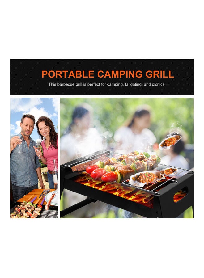 إسكدنيا شواية صغيرة محمولة مزودة بشبكة للشواء لون أسود - Image 5