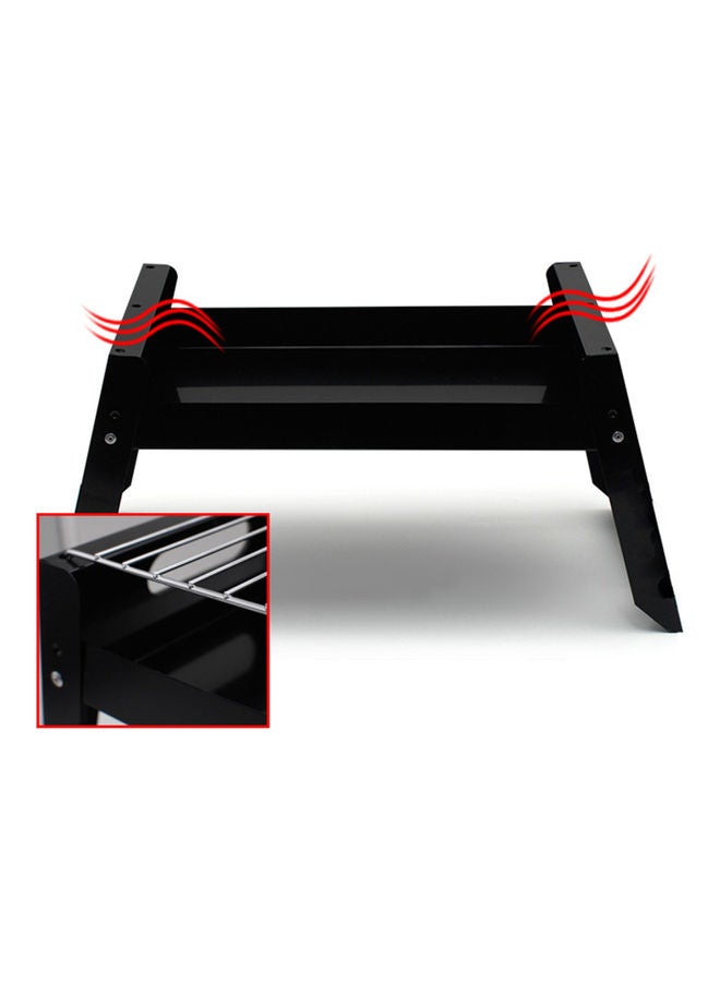 إسكدنيا شواية صغيرة محمولة مزودة بشبكة للشواء لون أسود - Image 3