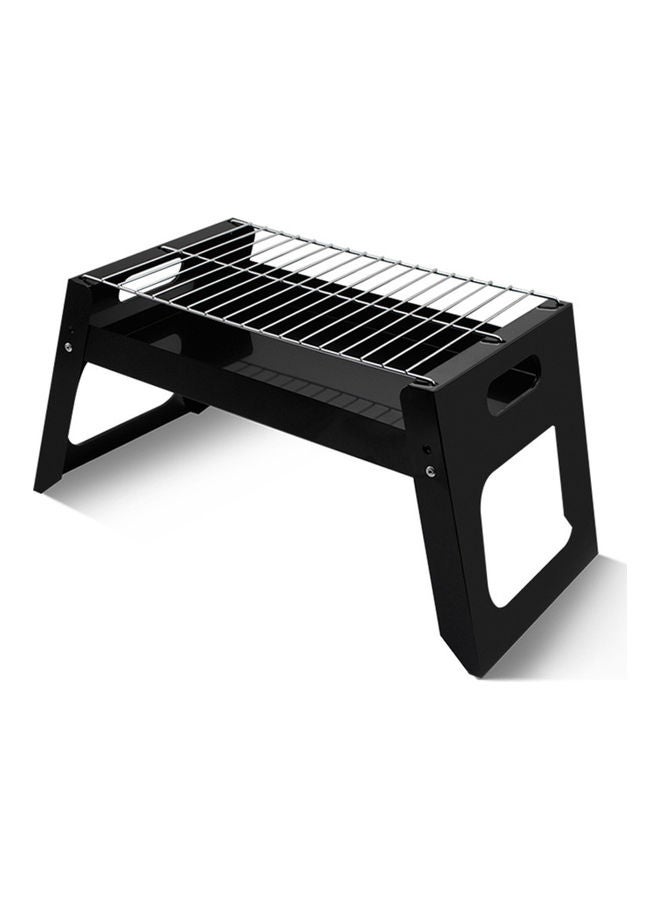 إسكدنيا شواية صغيرة محمولة مزودة بشبكة للشواء لون أسود - Image 1