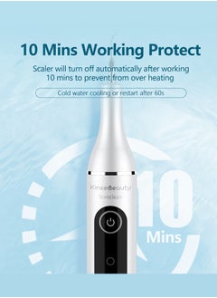 KinseiBeauty Ultrasonic Electric Dental Calculus Remover Kit, with 5 Adjustable Modes 2 Replaceable Clean Heads  - Image 3