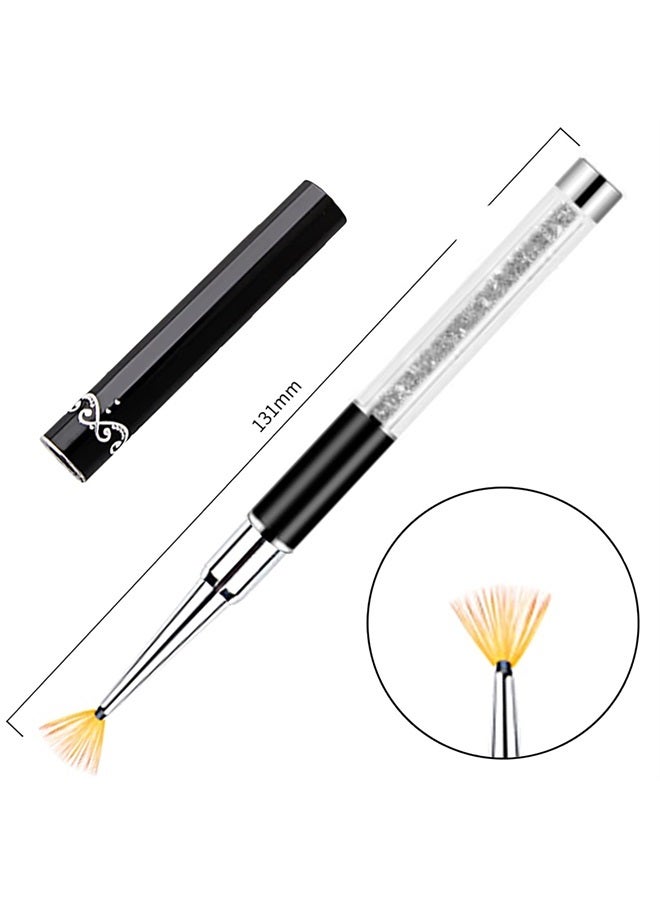 SILPECWEE 3Pcs Ombre Nail Brush Acrylic Nail Brush Set Nail Gradient Brushes Nail Painting Pens Nail Art Tools For Gel Nails Manicure Accessories - Image 3