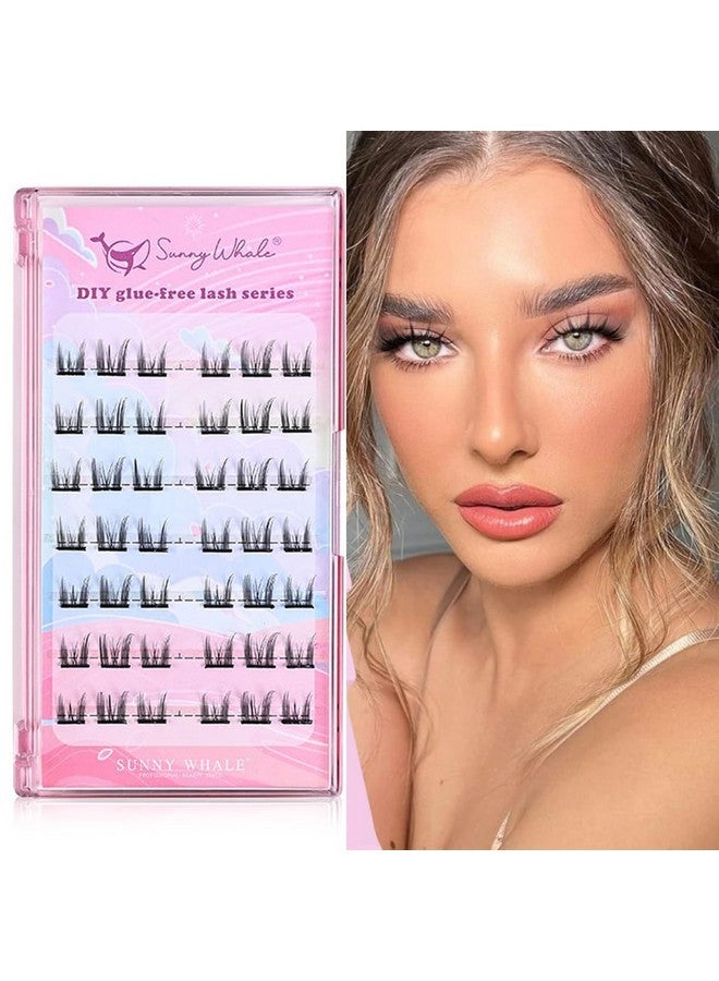 maycreate False Eyelashes, Lash Extensions Natural Pre-Glued Cluster Lashes D Curl Individual Lash Extensions Anime Lashes For Diy Eyelash Extension - Image 1