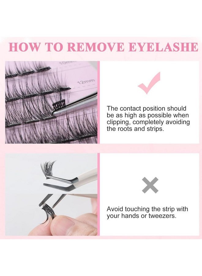 maycreate False Eyelashes, Lash Extensions Natural Pre-Glued Cluster Lashes D Curl Individual Lash Extensions Anime Lashes For Diy Eyelash Extension - Image 4