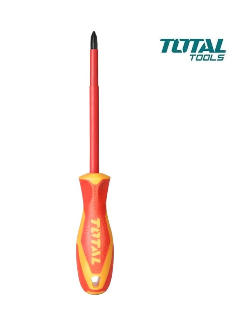 TOTAL Insulated ScrewDriver PH2 X 100 THTISPH2100 - Image 2