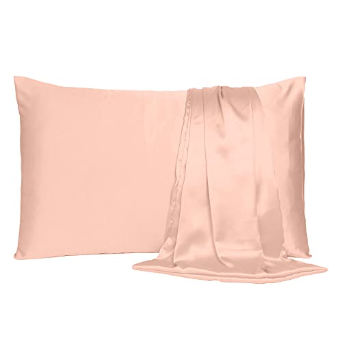 Oussum Soft And Comfortable Silky Satin Silk Pillowcase For Hair And Skin Home Decor Single Pc Scrunchie(300.0) - Image 3