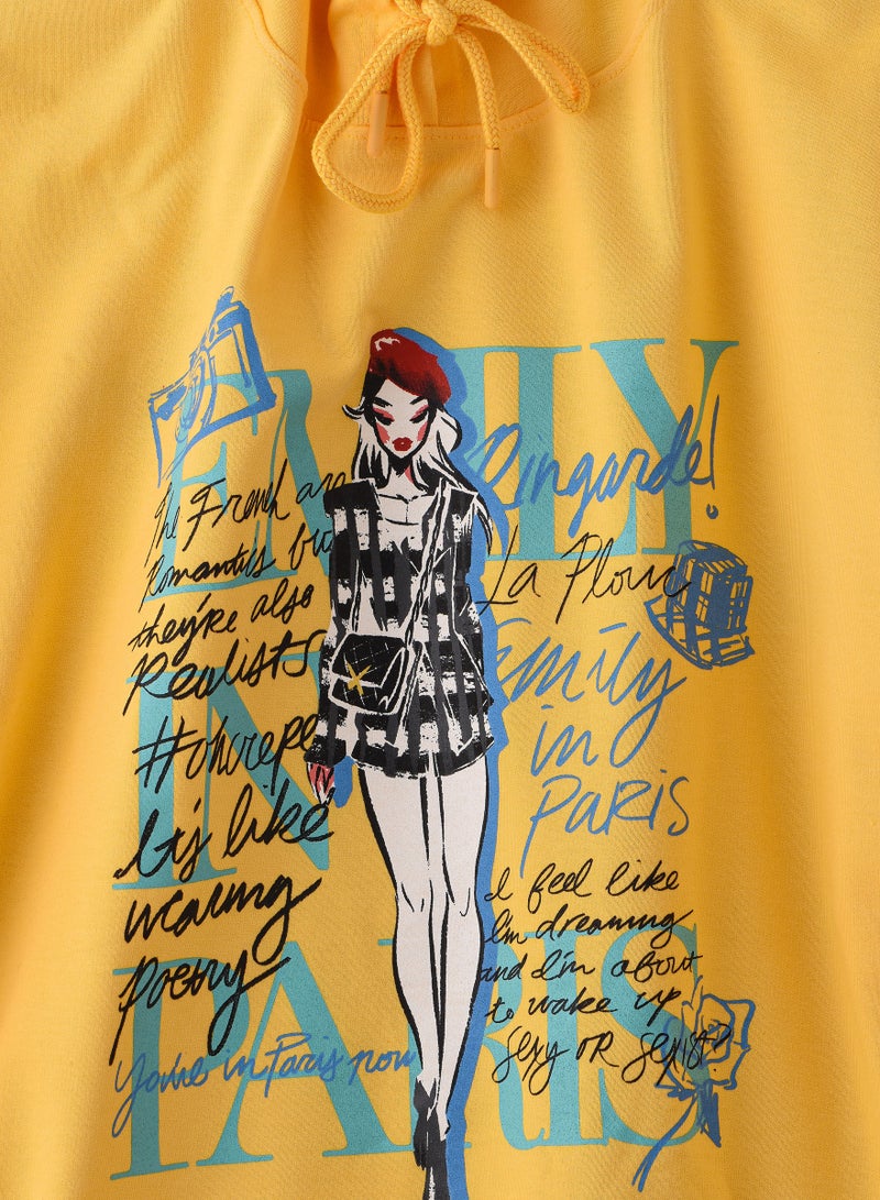 إيميلي إميلي إن باريس بلوزة طويلة بأكتاف منسدلة كبيرة الحجم - Image 2