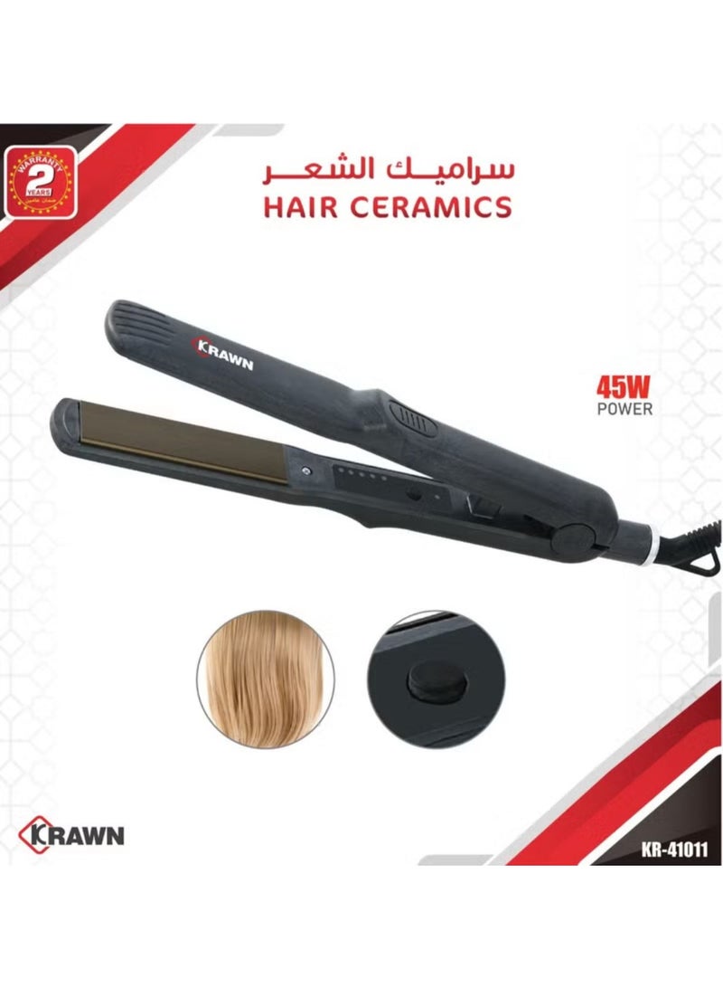 Denx Hair Ceramics Straightener – 45W Power, Compact Design with - Image 1