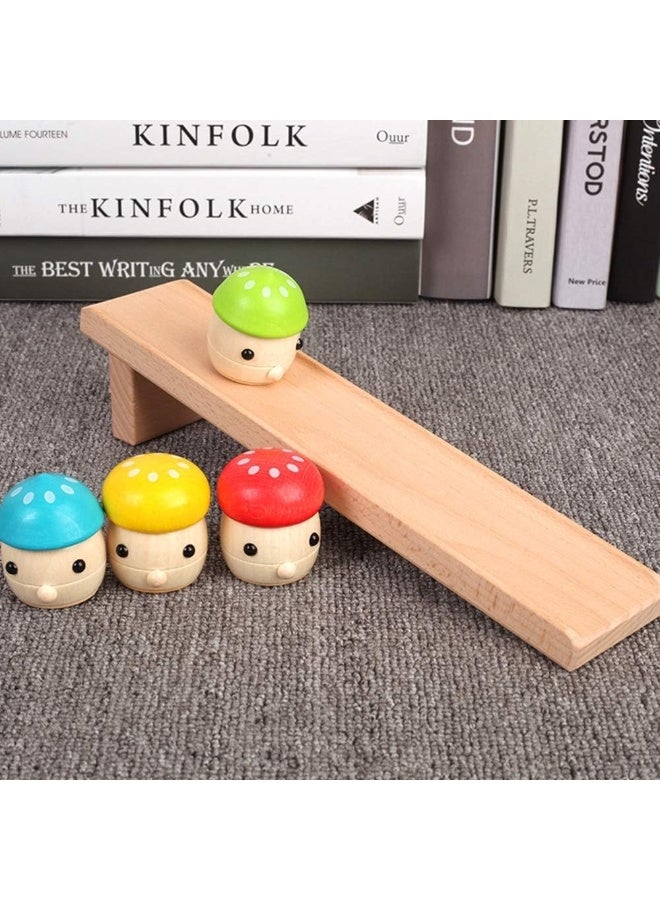 لعبة التوازن والفرز الخشبية – لعبة الانزلاق بالمشروم التعليمية - Image 5