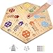 Medikaison Extra Large 236 Inches Wahoo Marble Board Game 4 and 6 Players 2 Sided Painted Thicken Wood Board Perfect Game for Family Friends Party - Image 2