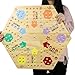 Medikaison Extra Large 236 Inches Wahoo Marble Board Game 4 and 6 Players 2 Sided Painted Thicken Wood Board Perfect Game for Family Friends Party - Image 4