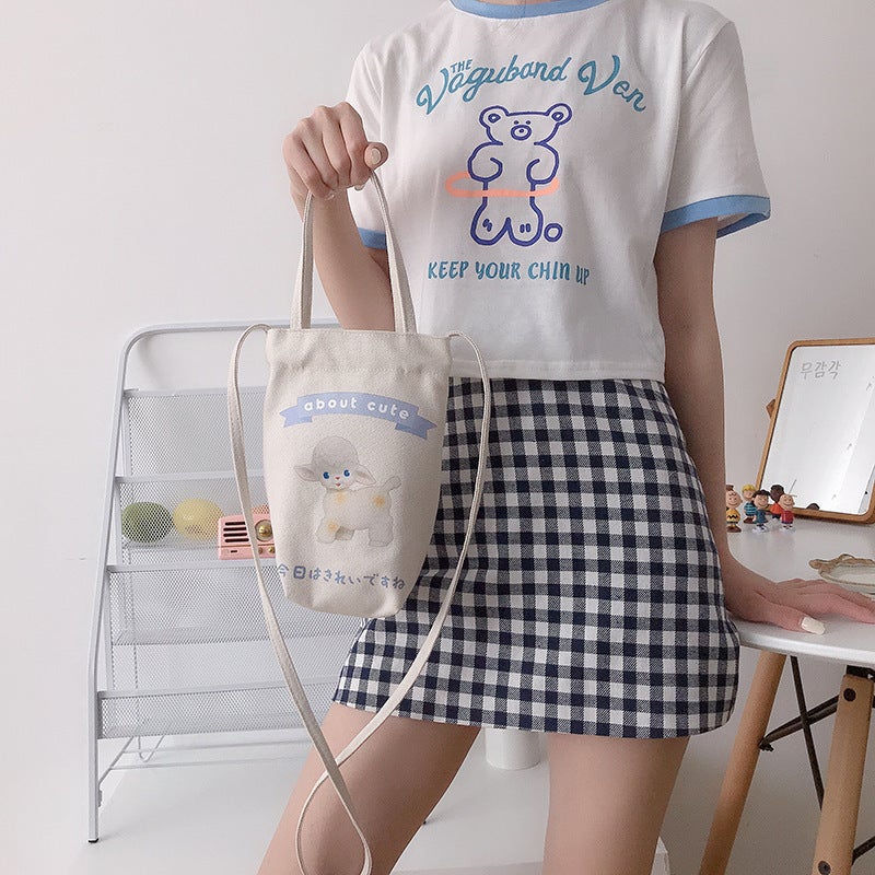 New Bucket Bag Kettle Portable Japanese And Korean Messenger Bag Cup Cover Simple All-Match Handbag Student Mini Bag - Image 5