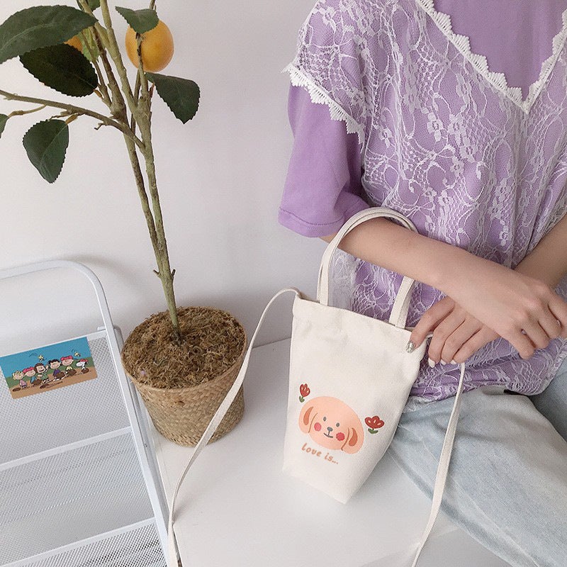 New Bucket Bag Kettle Portable Japanese And Korean Messenger Bag Cup Cover Simple All-Match Handbag Student Mini Bag - Image 2