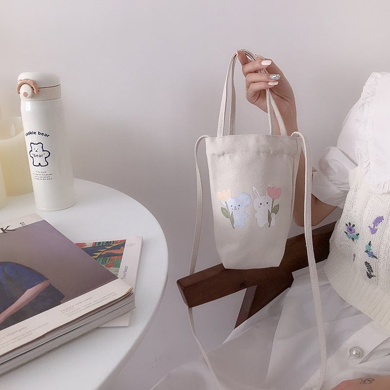 New Bucket Bag Kettle Portable Japanese And Korean Messenger Bag Cup Cover Simple All-Match Handbag Student Mini Bag - Image 4