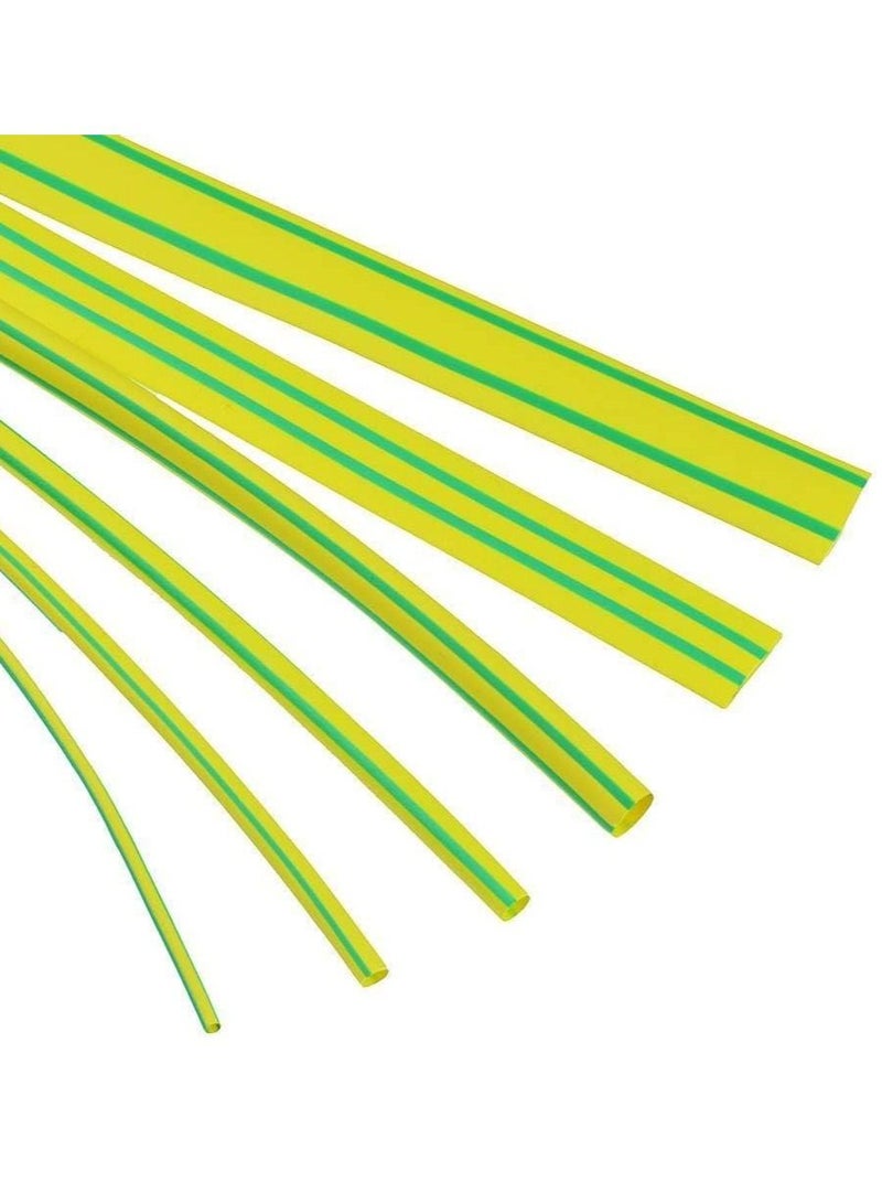 RACO Heat Shrink Sleeve, Good Quality Heat Shrinkable Tube For Wrap Cable Wire Insulation, 1 Meter Length- Yellow Green - Image 1