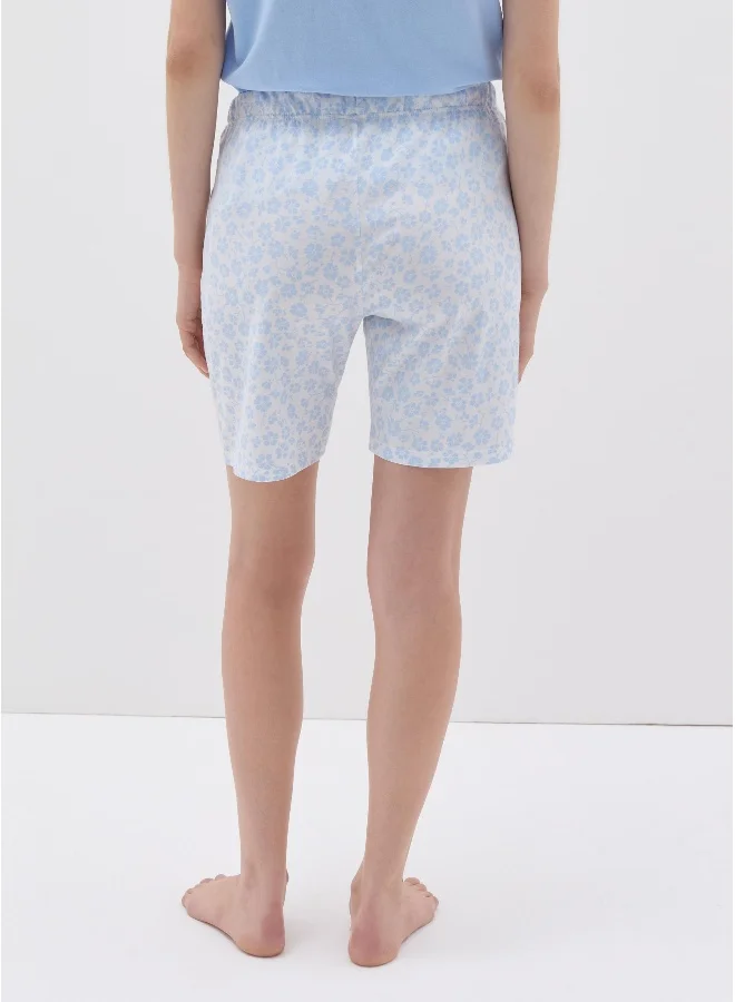 او في اس Pyjama trousers with small flowers print