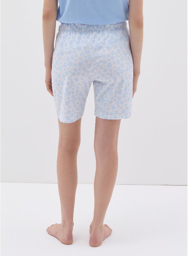 او في اس بنطلون بيجامة بطبعة زهور صغيرة - Image 3