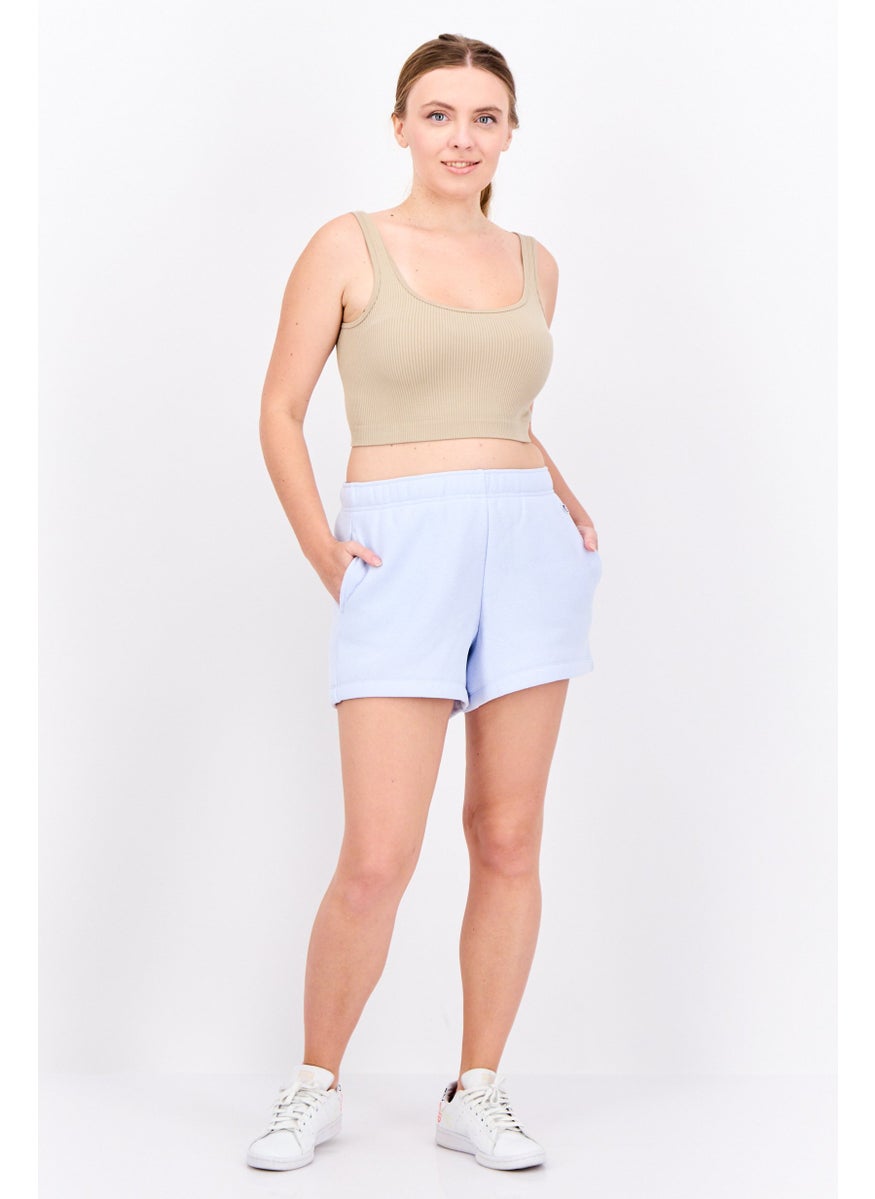 Champion Women Sportswear Fit Training Shorts, Light Blue  - Image 4
