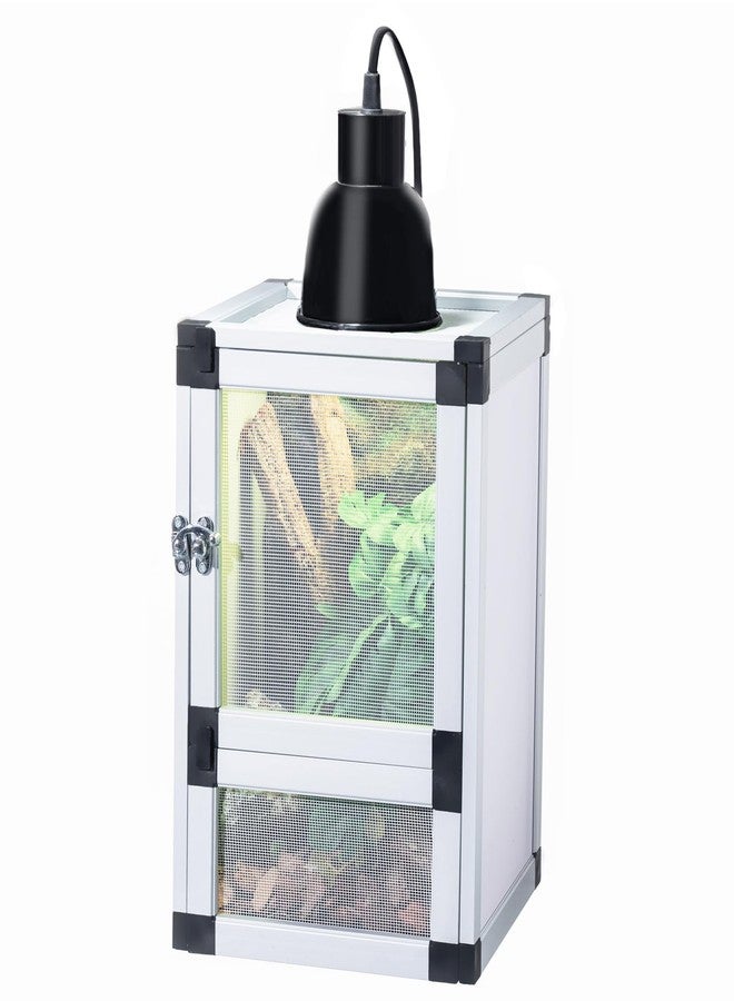 Toxirium Jumping Spider Enclosure, Toxirium Small Reptile Cage 8" x 8" x 12", Hatching Habitat, Dual Doors, Screen & Acrylic Ventilation, Easy Assembly, for Lizards, Frogs, Geckos - Image 1