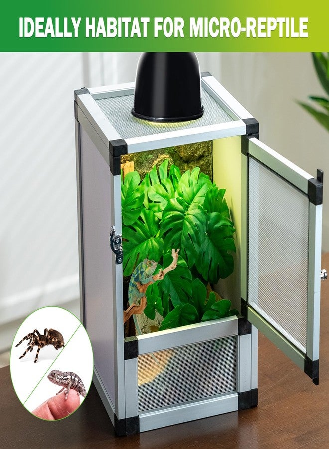 Toxirium Jumping Spider Enclosure, Toxirium Small Reptile Cage 8" x 8" x 12", Hatching Habitat, Dual Doors, Screen & Acrylic Ventilation, Easy Assembly, for Lizards, Frogs, Geckos - Image 2